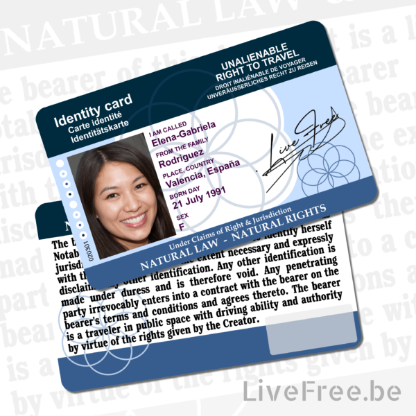 ID card of the Living Man or Woman - Image 2