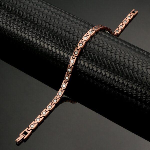 Luxury health bracelet magnetic copper - 0.7 cm - Image 2