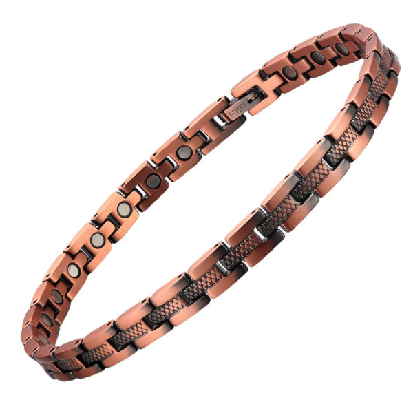 Luxury health bracelet magnetic copper - 0.7 cm - Image 3