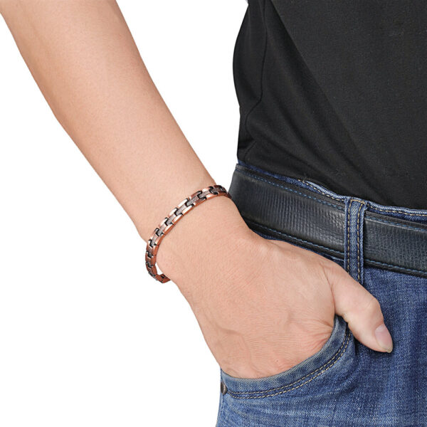 Luxury health bracelet magnetic copper - 0.7 cm - Image 4