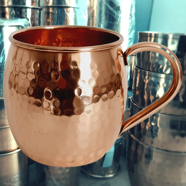 Pure copper cups and mugs for healthy vital water - Image 2