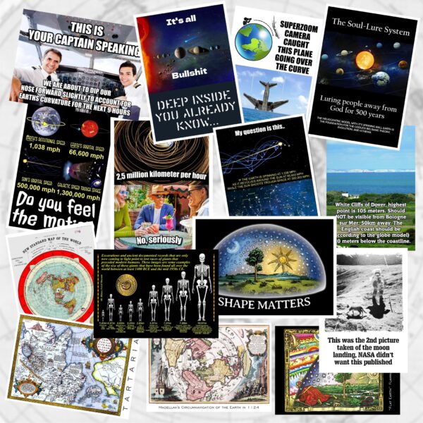 LiveFree Postcard series: Flat Earth & More